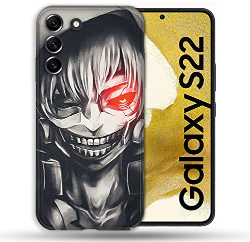 Schutzhülle für Samsung Galaxy S22, Manga Tokyo Ghoul Kaneki, Schwarz