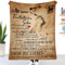Kuscheldecke Flauschige Personalisierte Geschenke Decke an Unseren Sohn von Eltern, Super Weiche Luftpost Flanelldecke Positiv Ermutigen Sie Ihre Eltern zur Liebe Geeignet für Sofa Reisen Geburtstags