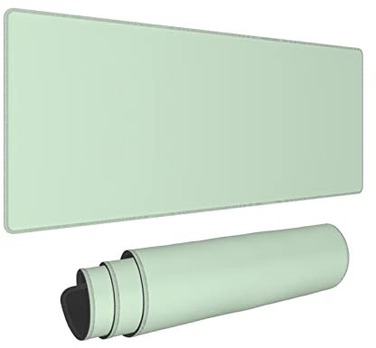 Green Long Mouse Pad Large Gaming Desk Mat Fulldesk for Girls Women XL Keyboard Pad for Office Extended and Oversized