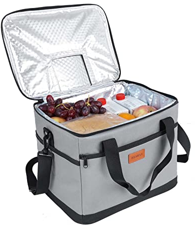 Kollea Kühltasche - 20 Liter Kühlbox - Isolierte Kühltasche Lunchtasche Hält warm und kalt, Auslaufsicher, Mit Tragegurten, Mehrere Taschen - Ideal für Reisen, Camping, Picknicks, Grillen, Roadtrips