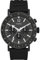 Timex Men's Standard Tachymeter Chronograph 43mm Watch - Black Strap Black Dial Black Case