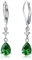 Adramata Damen Ohrringe Silber 925 Hängend Glänzende CZ Tropfen Ohrringe Modische Blau Ohrringe mit Anhänger Ohrhänger Silber 925 Hängend Ohrringe Silber Ohrringe Geschenke für Frauen