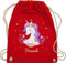 Turnbeutel Rucksack - Einhorn Geschenk Einhörner I Unicorn - Unisize - Rot - personalisierte geschenke mädchen einhornrucksack unicorns with beutel wechselbeutel kita kinderturnbeutel einhörnern