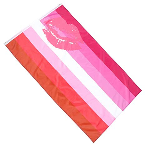 Yardwe Drapeau Lesbien Pour Jardin Ornement De Fierté Bannière Lesbienne Décorative