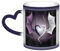 ZORIN Ceramic Stary Sky Coffee Mug Hot Heat Color Changing Mugs Purple and White Couple Dragon Heat Sensitive Cups Milk Cup Magic Holiday Birthday Gifts for Men Women(Blue)