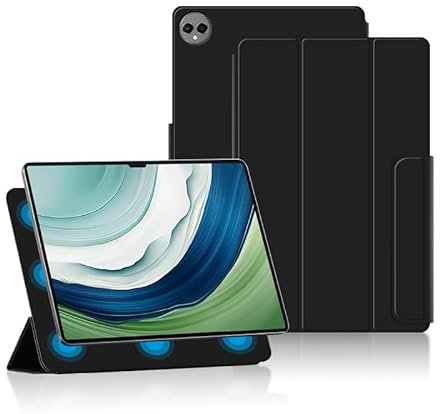 Robuste Schutzhülle kompatibel mit Huawei MatePad Pro 13,2 Zoll (33,2 cm), magnetische Hülle, schlanke Tablet-Hülle, Magnetverschluss, schlanke TPU-Rückseite, Smart-Cover mit automatischer Wake