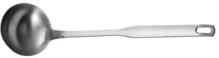 Cucharón de Acero Inoxidable, Cucharas de Cocina Engrosadas, Cucharón de Metal Sopa con Asa, Cucharas de Cucharón Prácticas para el Hogar
