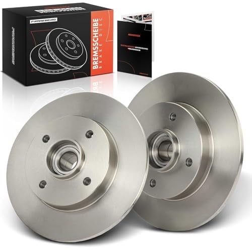 Frankberg 2x Bremsscheiben Hinten Voll Ø249mm 424966 | Kompatibel mit C4 II NC, 308 II L3 LB LH LP LW, 308 CC 4B, C4 II Stufenheck NC, 308 SW I 4E 4H, DS4 NX