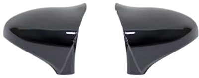 Spiegelkappen Ein Paar Für LEXUS CT 2009–2022 M Horn Style Carbon Fiber Glossy Black Wing Rearview Mirror Cover Cap Case Trim Spiegelabdeckung (Farbe : Gloss Black)