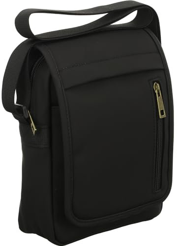 Jewels of Style N22902-BK Unisex Erwachsene Überschlagtasche 18,00x21,00x5,00 cm (BxHxT), Größe 1