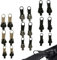 18 Stück Reißverschluss Zipper, Reissverschluss Reparatur Set, Reißverschluss Zieher, Reißverschluss Schieber Ersatz, Zipper für Reißverschluss, Reißverschluss Zieher für Jacken und Koffer
