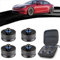 Wagenheber Adapter,Gummiauflage Wagenheber,For Tesla Wagenheber Pads,4 Stück Wagenheber Aufnahme Jack Pad mit Robustem Metallkern Adapter Hebepunkt Unterlage passend für Tesla Model 3 & Model Y