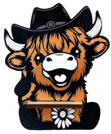 Highlands Kuh Brillenhalter, Highlands Kuh Brillenhalter | Highland Kuh Brillenhalter für Büro – Brillengestell aus – Sonnenbrillen-Organizer