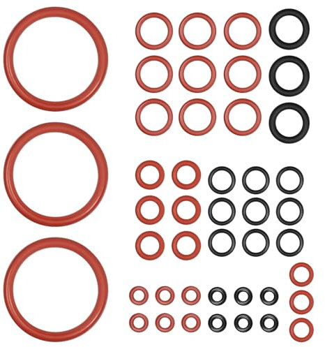 BEELUKY 45 Pièces Joint O-rings Compatible avec Philips Saeco Kit D'entretien Joints Toriques Joint torique en Silicone pour Joint Cafetiere pour Soupape de Support Soupape de Vapeur Soupape de Sortie