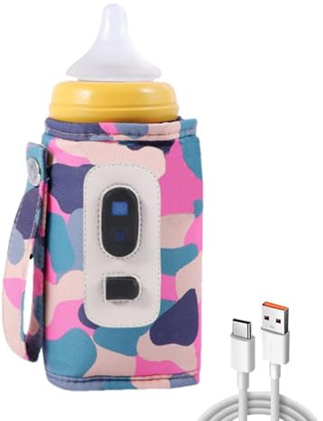 Milk Bottle Warmer, Usb Bottle Warmer, Portable Bottle Warmer, Digital Milk Warmer, Adjustable Milk Warmer, Temperature Adjustable Bottle, Portable Milk Warmer, Feeding Bottle Warmer for Milk Bottle,