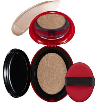 Air Cushion Foundation Make-up, SPF40 PA++ Super Fit Air Cushion Foundation Make-up, Unsichtbare Poren Aufhellende Creme, Volle Abdeckung, Langlebig, Wasserdicht (#21N, 18g)