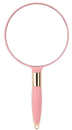 DecorDwell Handspiegel mit Griff, Beauty Handspiegel, Spiegel mit Griff in Ergonomischem Design, Tragbarer Reise-Kosmetikspiegel für Männer und Frauen, Schminkspiegel für Haare Gesichtspflege