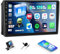 CAMECHO 6+128 9 Zoll Autoradio für Ford Fiesta Focus Transit Connect Kuga Mondeo Smax mit Rückfahrkamera, Android 13 Wireless Carplay Android Auto HD Radio mit Bluetooth GPS WiFi FM/RDS DSP +Canbus