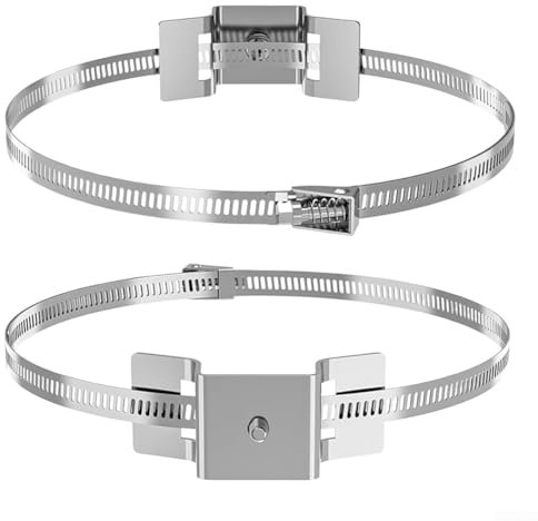 Supporto regolabile per cartelli stradali grandi, kit di montaggio per cartelli stradali, kit di montaggio per cartelli metallici regolabili per pali quadrati rotondi