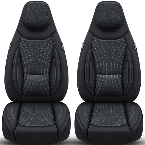 Schonbezüge Sitzbezüge für Seat Ibiza Bj 2008-17 in Schwarz/Anthrazit C4