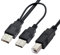 chenyang Câble USB 2.0 type A vers type B avec câble d'alimentation USB 80 cm pour imprimante, scanner, disque dur externe