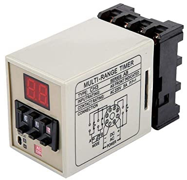 DH48S-2Z 220V 8 Pin Relé Temporizador, Temporizador de Pantalla Digital para Control de retardo de Tiempo(AC220V)