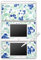 DeinDesign Skin kompatibel mit Nintendo DS Lite Folie Sticker Blau Blaubeeren Blumen