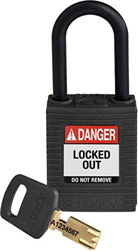Candado Compacto Safekey, 33mm x 67mm x 19mm, Negro