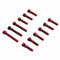 Replay Viti per carter in alluminio, per MBK 50 Booster/Yamaha 50 BW’s, colore rosso, 6x25-40-45 (kit da 12)