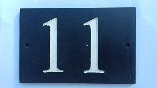 Deep Engraved Slate House Number Plaque Number 1-30 - (11)