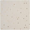 Musselin Baumwoll-Stoff Goldene Punkte, B 130 cm, Meterware Creme