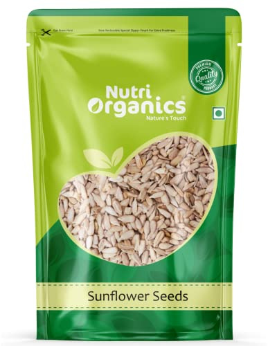 Nutri Organics Graines de tournesol crues à manger 1 kg, riches en protéines, fibres et sans gluten
