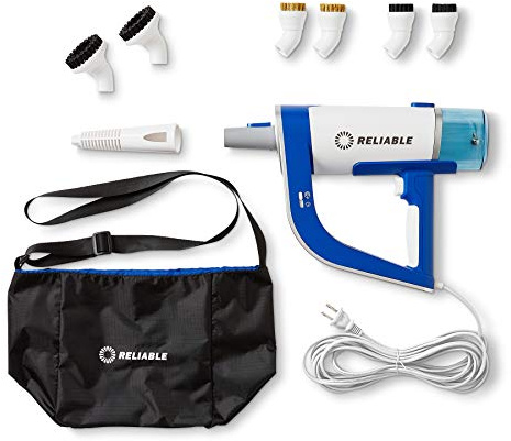 Reliable Pronto 200CS Nettoyeur vapeur portable avec chauffage rapide et temps de vapeur long, nettoyeur vapeur 1200 W pour coulis et carreaux avec kit d'accessoires de 8 pièces et sac de rangement