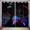 Loussiesd Jungen Spieler 2er Set Vorhang 3D Spielpad Kinder Videospiele Blickdichte Vorhänge Dekor für Teenager Spielen Regler Fenstervorhang 137x117cm Farbverlauf Schaltflächen Raumdekor