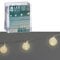 Cepewa Spiralball | L 140 cm x Ø 3 cm weiß 10 LEDs | Batterie Deko Beleuchtung Weihnachten (1 x Lichterkette Sprialball)