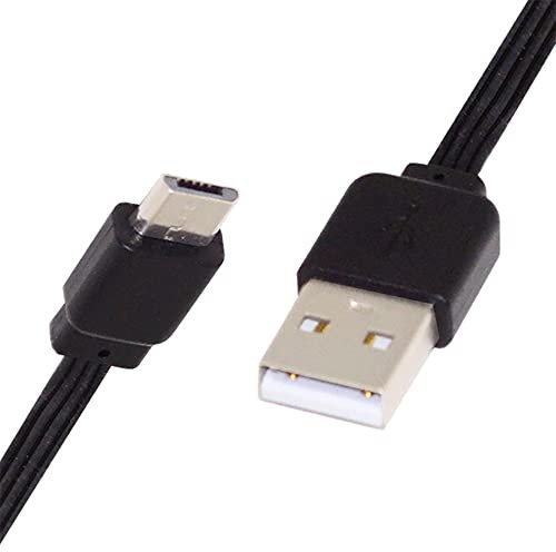 NFHK 13cm USB 2.0 Type-A Micro USB Data Flat Slim FPC Cable for FPV, Disk & Phone
