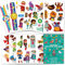 SUGERU® 100+ Luminoso Tatuaggi per Bambini(12Fogli), Pelle amichevole Tatuaggi Temporanei Finti per Ragazze Ragazzi,Tattoo,Gadget Compleanno Bambini (Supereroi)