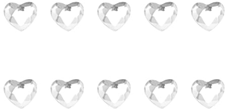 iplusmile Heart-Shaped Teeth Gems 10 Pack Tooth Jewelry for Diy Oral Decoration Crystal Rhinestone Teeth Gems Kit for Accessories Fashionable Dental Jewelry for Women and Friends