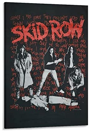 XINGSHANG Skid Row Poster Rock Band Poster Musik Poster Leinwand Gemälde Poster Wandkunst Dekorative Bild Drucke Moderne Dekoration 50 x 75 cm