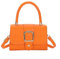 Aila oh Buy Gesteppte Kuriertasche aus Leder, quadratisch, für Damen, Umhängetaschen, Schultertaschen mit verstellbarem Riemen, modische Handtasche, Orange, cm