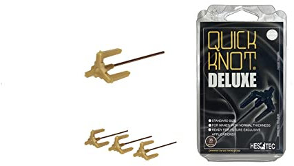 Quick Knot® Deluxe | Mähnenklammer für Pferde | Geeignet für Pferde und Ponys | Wiederverwendbar (Braun, Standard)