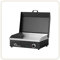 LITTLE BALANCE 8668 Snack Plus Black Edition, Plancha eléctrica 6-8 personas, Placa de acero antiadherente 8mm, tapa, 2900 W, Negro