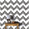 JOLIHOME Papier Peint à Motifs Géométriques pour Espaces Modernes Papier Peint Vinyle Autocollant Noir et Blanc pour Salle de Bain Chambre à Coucher Cuisine Stickers pour Meubles 44,5x500cm