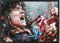 JosHoppenbrouwers Eddie van Halen Kunstdruck, 43 x 30,6 cm, gerahmt und signiert