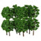HEIBTENY Lot de 40 arbres miniatures miniatures 7 cm, modèle de paysage à l'échelle Ho Diorama, arbres miniatures architecturaux pour modélisme ferroviaire vert naturel pour bricolage modélisme train