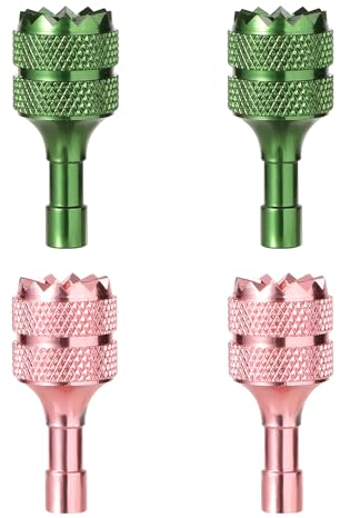 4pcs Joystick Drone pour DJI Mini 3 Pro DJI RC Contrôleur Intelligent, Pouce à Bascule de Drone Bâtons de Drone Détachables Remplacement Manette (Rose Vert)