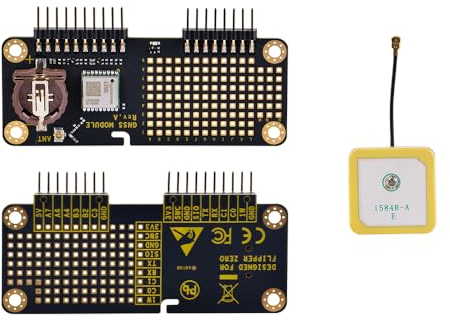 NewHail Receptor de módulo GNSS para Flipper Zero, compatible con sistemas GPS, BeiDou (BDS), GLONASS y QZSS, con antena GNSS activa para Flipper Zero
