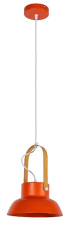 TEKLED Versatile Narvik Nordic Cone Pendant Light | E27 Fitting | Nordic-Inspired Cone-Shaped Ceiling Light | for Bars Kitchens Dining Rooms Cafes Restaurants | D240 / Warm Red (Bulb not Included