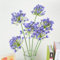 RXMORI 3 Stück Künstliche Agapanthus-Lilien mit Langem Stiel, 76 cm, Künstliche Afrikanische Lilien-Seidenblumen, Künstliche Frühlingsblumen für Blumenarrangements, Hochzeit, Party(lila)