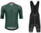 RUMAOZIA Cycling Jersey Set Men's Short Sleeve Quick Drying Breathable Cycling Clothing Cycling Jersey + Bib Shorts for Cycling MTB Road Bike, Green, M